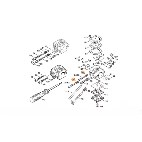 STIHL  Sprężyna 4116 122 3001